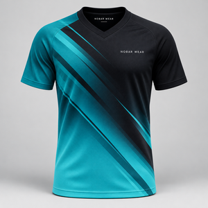 เสื้อฟุตบอลแขนสั้นผู้ชาย โนบาร์ เวียร์ คอวี คัลเลอร์บล็อก เสื้อกีฬาคอวี คัลเลอร์บล็อก เสื้อฟุตบอลแขนสั้นผู้ชาย - Product Image 3
