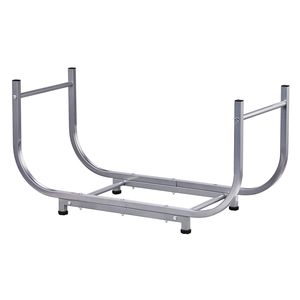 30in Rustproof Metal Firewood Rack Indoor Outdoor Stable <b>Log</b> Holder for Fireplace <b>Decor</b> Firewood Storage Organizer - Product Image 3