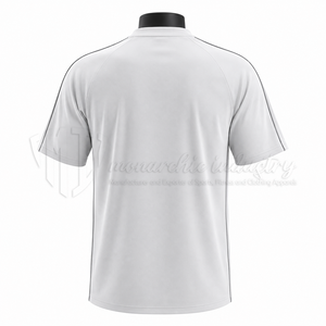 เสื้อฟุตบอลแขนสั้นสีขาวสำหรับผู้ชาย โพลีเอสเตอร์ 100% ระบายเหงื่อได้ดี แห้งเร็ว ทรงสปอร์ต คอกลม แบบสวม - Product Image 2