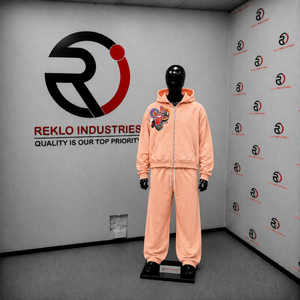 Peach Graphic Tracksuit Mens Premium Streetwear <b>Full</b> <b>Zip</b> <b>Hoodie</b> And Relaxed Jogger Pants Matching Set Urban Fashion Two Piece - Product Image 3