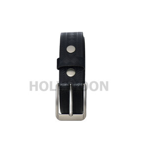 เข็มขัดหนังวัวแท้สีดำสำหรับผู้ชาย ขายส่ง ออกแบบเองได้ - Product Image 5