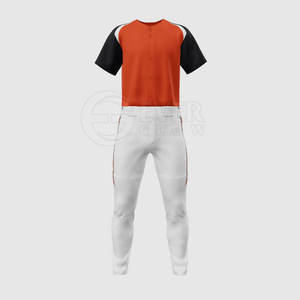 Good Quality Breathable Baseball Uniform Set with Letter Print 100% Polyester Custom Team Name OEM Service Wholesale - Product Image 3