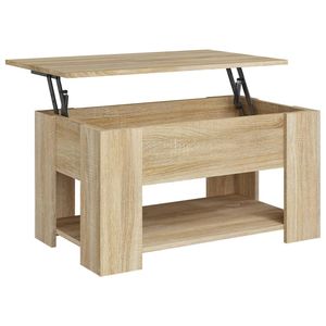 Tavolino da caffè in legno ingegnerizzato Sonoma Oak 31,1 x 19,3 x 16,1 pollici - Product Image 2