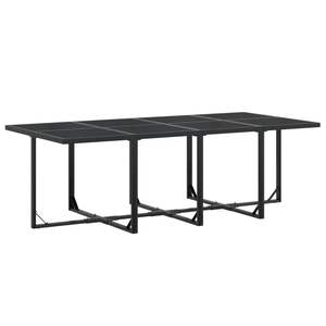 Juego de Comedor de Jardín Plegable de 13 Piezas en Ratán Sintético Negro - Product Image 3