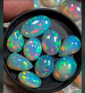 Ópalo Etíope Natural Cabujón, Gema Certificada por Terceros, Multicolor, Corte Brillante Redondo, Suelta para Joyería - Product Image 4