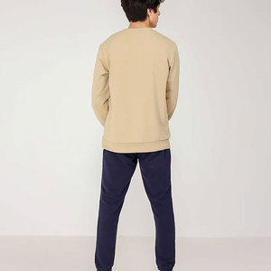 เสื้อสเวตเชิ้ตผู้ชายผ้าฟลีซแบบสวม ดีไซน์ทันสมัย ใส่สบาย เหมาะสำหรับออกกำลังกาย กิจกรรมฤดูหนาว อุ่น แห้งเร็ว ระบายอากาศได้ดี มีสไตล์ - Product Image 2