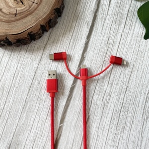 Câble de charge universel 3-en-1 à succès pour mobiles, ordinateurs, tablettes et plus, avec connecteurs USB-A/Type-C - Product Image 5