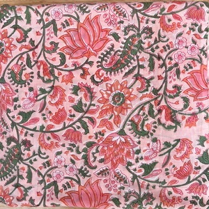 ผ้าม่านหน้าต่างพิมพ์ลายดอกไม้ทำด้วยมือผ้าฝ้ายออร์แกนิคดีไซน์สวย - Product Image 1