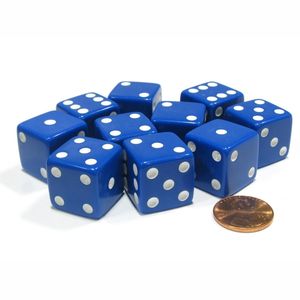 Dados de Resina Blancos Estándar de 16 mm para Juegos, Dados D6 de 6 Caras con Esquinas Cuadradas para Juegos de Mesa, RPG, Casino, Educación, 500 Unidades - Product Image 6