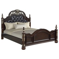 Neues Klassisches Möbelset Maximus Mahagoni Schlafzimmer-Set Luxuriöses Amerikanisches Zeitgenössisches Design Markante Ausführung Gepolstertes Holz