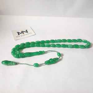 MN EXPORTS - Misbah/Tasbih de Ámbar Pulido Ecológico, Resina, Decoración Islámica Musulmana para el Hogar, Cuentas de Oración para la Vida Diaria, Alta Calidad - Product Image 2