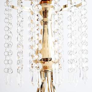 Porte-bougie doré, centre de table pour bougies chauffe-plat, pour hôtel, mariage, décoration Diwali, cadeau d'entreprise - Product Image 5