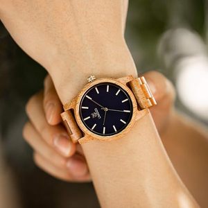 Reloj de Madera Hecho a Mano al por Mayor, Estilo Vintage, con Logotipo Personalizado, Diseño Art Deco y Forma Redonda para Hombre - Product Image 1