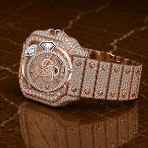 Luxury <b>Automatic</b> Moissanite Diamond Watch Men Full VVS Stone Stainless Steel Watch - Product Image 3