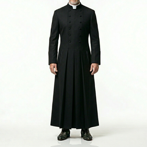 Vêtement liturgique de luxe pour clergé d'église, robe de prêtre sur mesure, vêtement religieux respirant, vente en gros - Product Image 6