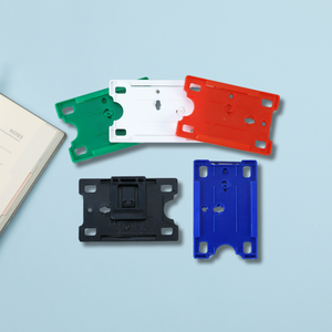 Two Ways Assorted Color ABS Credit <b>Card</b> Business <b>Card</b> <b>Holder</b> - Product Image 2