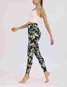 Leggings de yoga personnalisés pour femmes, taille OEM, pantalons de fitness extensibles, tissu respirant, collants de sport - Product Image 2