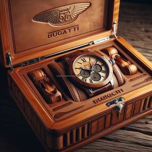 Cajas de reloj de madera con logotipo a medida para contenedores de embalaje de regalo Premium Almacenamiento de relojes de madera Premium - Product Image 2