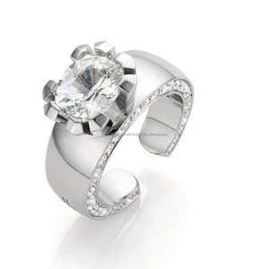 CVDDiamond Anillo de Compromiso de Oro Sólido de 10K para Mujer, Los Mejores Regalos de Lujo, Proveedor de Joyería Fina, Corte Ovalado, Certificado IGI, Cultivado en Laboratorio - Product Image 1