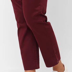 Pantalones Vaqueros de Mezclilla para Mujer de Alta Calidad, Color Granate, Estilo Casual para Uso Diario, Jeans de Pierna Ancha a la Moda para Mujer, Servicio OEM 2026 - Product Image 2