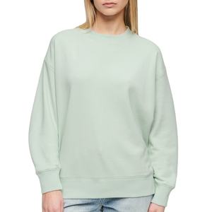 Sudadera de punto para mujer al por mayor OEM, diseño liso personalizado con logo frontal, transpirable, de manga larga y corte ajustado para invierno - Product Image 3