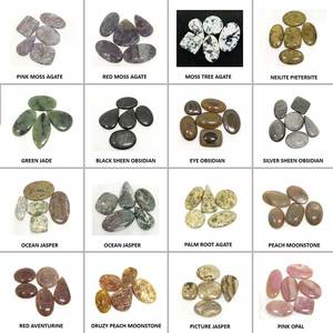 พลอยหลวมแบบคาโบชอง คละแบบ คุณภาพดี ราคาโรงงาน สำหรับทำเครื่องประดับ ขายส่ง - Product Image 1