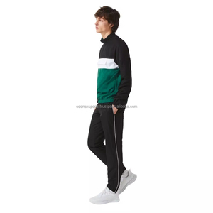 Survêtement à capuche à fermeture éclair respirant et écologique de grande taille pour hommes pantalon à cordon de serrage à taille élastique imprimé de logo personnalisé nouveau - Product Image 2