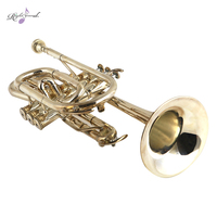 High Quality Bb Trigger Cornet Yellow Brass Musical Instrument