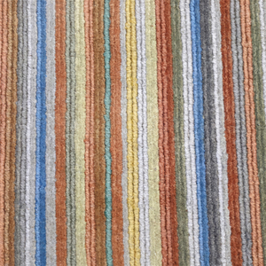 Alfombra DECORDEC Personalizada de Lana con Rayas Horizontales Multicolor Pastel, Ecológica, Antideslizante, de Pelo Medio para Sala de Estar, Hotel, Villa - Product Image 3