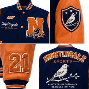 Chaqueta Varsity para Hombre, Estilo Letterman, Cuello Alto, 100% Lana, Personalizable, Superventas - Product Image 5
