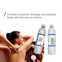 Minyak Pijat Pelangsing Tubuh Anti Selulit Herbal Alami dengan Logo Custom, Minyak Esensial Campuran untuk Wanita 250ml Aluminium Perak