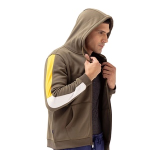 Venta al por mayor personalizado hombres elegante manga Sudadera con capucha Colorblock manga completa pulóver Sudadera con capucha Streetwear Otoño Invierno Apprale - Product Image 4