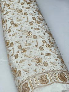 Wholesale Luxury Beaded Lace Fabric Embroidery <b>Sequin</b> Mesh Fabric Bridal Wedding Dress Party Wear <b>Material</b> - Product Image 5