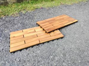 Acacia 600*300mm azulejos de cubierta impermeables entrelazados diseño moderno acabado suave al aire libre hogar jardín terraza decoración 12mm - Product Image 5