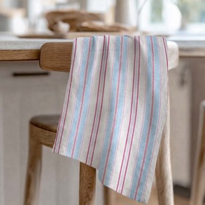 Serviettes de cuisine en coton lin personnalisées de qualité supérieure, à rayures teintes en fil, 100% coton OEM, très vendues, en provenance d'Inde - Product Image 5