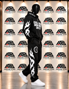 Conjunto de Chándal Holgado Personalizado de 500 g/m² en Felpa Francesa de Algodón, Sudadera con Cremallera y Pantalones Deportivos para Hombre - Product Image 3