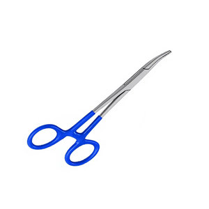Juego de Pinzas Hemostáticas Manuales Premium Mosquito Forceps de 5 Pulgadas, Rectas y Curvas, con Mangos Recubiertos de PVC Plateado, de Acero Inoxidable Quirúrgico con Bloqueo - Product Image 3