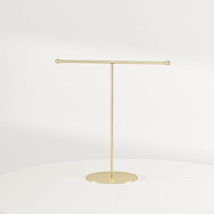 Necklace <b>Holder</b> Metal Jewelry Stand Necklace Organizer with 28 Hooks for Storage and Hanging Bracelets <b>Key</b> Chains Jewelry Stand - Product Image 6