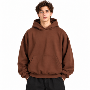 Sudadera con Capucha Extra Grande Personalizada para Hombre, Sudadera Unisex con Bolsillo Tipo Canguro para Proveedores de Ropa al por Mayor - Product Image 4