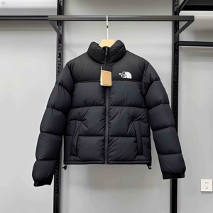 Veste d'hiver décontractée pour homme, en duvet noir, couleur unie, à capuche, sans logo, col en polyester 100% - Product Image 4