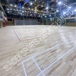 Revêtement de sol de terrain de basket Sundek à haute adhérence, antidérapant, absorbant les chocs, respectueux de l'environnement, en bois, pour une utilisation en intérieur/extérieur - Product Image 4