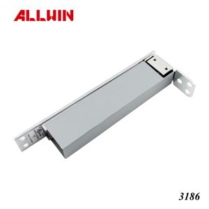 Loquet manuel en laiton finition chrome satiné, homologué UL 3 heures résistance au feu, 170x25mm, pour portes métalliques (OEM/ODM) - Product Image 5