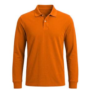Polo personalizado para hombre, manga corta, tejido sólido y transpirable, logotipo bordado en la parte delantera, 100% algodón. - Product Image 6