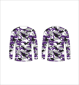 เสื้อยืดแขนยาวลายพรางสำหรับผู้ชาย คอกลม แห้งเร็ว ระบายอากาศได้ดี เป็นมิตรกับสิ่งแวดล้อม สไตล์ลำลอง ลายพิมพ์แบบทหาร ทรงปกติ 100% - Product Image 4