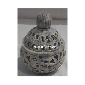 สินค้าทำมือใหม่ แกะสลักจากหินสบู่ธรรมชาติ ลายดอกไม้แฮนดิ คุณภาพดี สำหรับตกแต่งและขายต่อเพื่อเป็นของขวัญ - Product Image 6