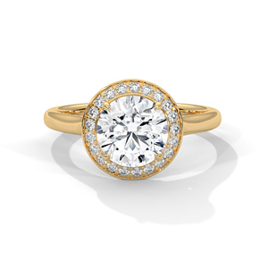 แหวนเพชรทองคำ 14K เพชรเพาะเลี้ยงในห้องปฏิบัติการ แหวนทองคำแท้ 18K สำหรับผู้หญิง สไตล์คลาสสิก รับรองโดย IGI แหวนหมั้น แหวนวันครบรอบ - Product Image 2