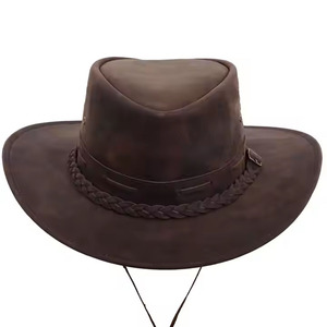 Chapeau Fedora Cowboy en Paille Personnalisé pour Vente en Gros, Bord Large Plat Réglable, Cuir, Couleur Personnalisée, Logo Imprimé Numérique, Printemps-Été Femme - Product Image 2