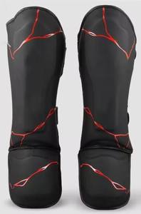 Protège-tibias de boxe Muay Thai sur mesure en cuir PU respirant avec fermeture auto-agrippante – Prix de gros - Product Image 5
