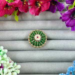 <b>Indian</b> Ethnic Swati Heritage Adjustable Ring-Casual Artificial <b>Jewellery</b> - Product Image 5