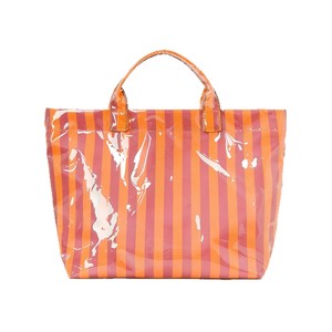 Bolsa de Playa Grande Impermeable de PVC con Rayas, Ligera, Diseño Colorido, para Mujer - Product Image 1